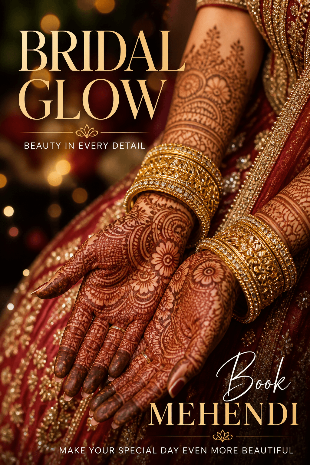 Bridal mehendi creative — generated with Rivus AI